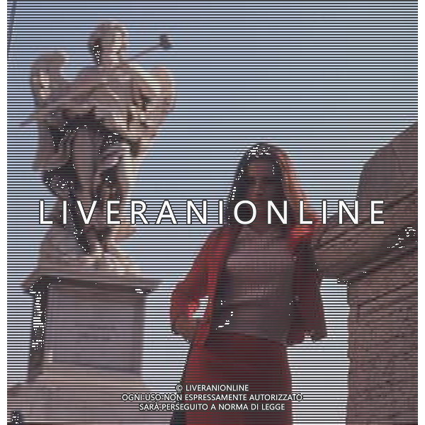 COL-RETROSPETTIVA NICOLETTA MACCHIAVELLI ATTRICE NELLA FOTO NICOLETTA MACCHIAVELLI A ROMA ANNO 1970 AG ALDO LIVERANI SAS