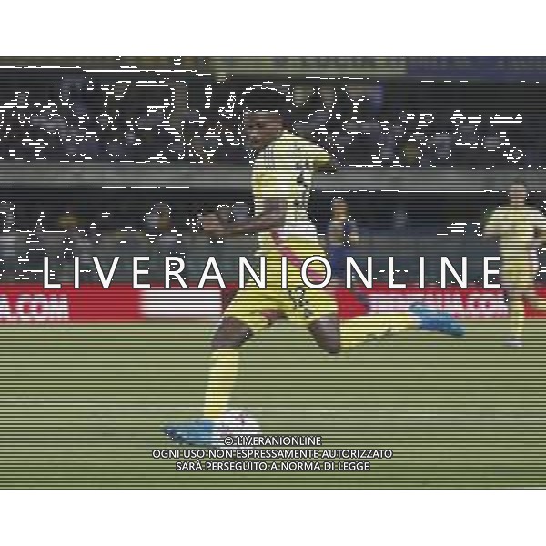 Juan Cabal of Juventus FC play the ball during Hellas Verona FC vs Juventus FC, 2° Serie A Enilive 2024-25 game at Marcantonio Bentegodi Stadium in Verona (VR), Italy, on August 26, 2024. (Photo by Davide Casentini)/AGENZIA ALDO LIVERANI SAS