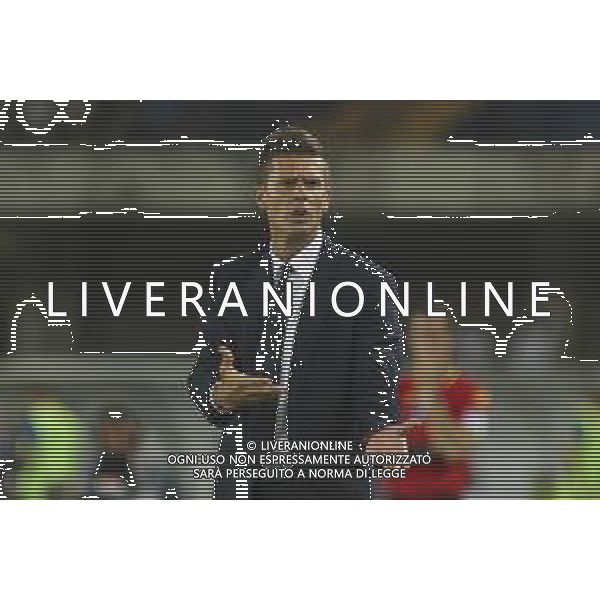 Thiago Motta Head Coach of Juventus FC gestures during Hellas Verona FC vs Juventus FC, 2° Serie A Enilive 2024-25 game at Marcantonio Bentegodi Stadium in Verona (VR), Italy, on August 26, 2024. (Photo by Davide Casentini)/AGENZIA ALDO LIVERANI SAS