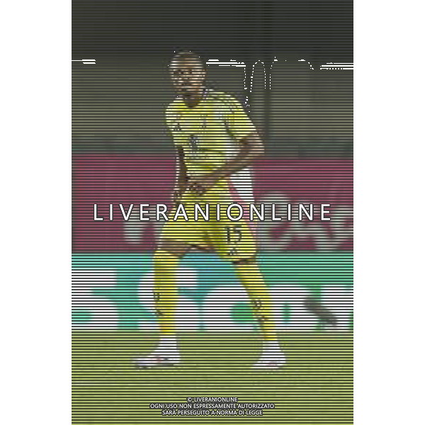 Pierre Kalulu of Juventus FC play the ball during Hellas Verona FC vs Juventus FC, 2° Serie A Enilive 2024-25 game at Marcantonio Bentegodi Stadium in Verona (VR), Italy, on August 26, 2024. (Photo by Davide Casentini)/AGENZIA ALDO LIVERANI SAS