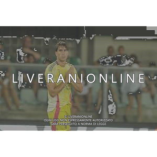 Dusan Vlahovic of Juventus FC gestures during Hellas Verona FC vs Juventus FC, 2° Serie A Enilive 2024-25 game at Marcantonio Bentegodi Stadium in Verona (VR), Italy, on August 26, 2024. (Photo by Davide Casentini)/AGENZIA ALDO LIVERANI SAS