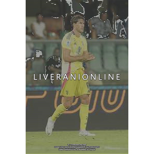 Dusan Vlahovic of Juventus FC gestures during Hellas Verona FC vs Juventus FC, 2° Serie A Enilive 2024-25 game at Marcantonio Bentegodi Stadium in Verona (VR), Italy, on August 26, 2024. (Photo by Davide Casentini)/AGENZIA ALDO LIVERANI SAS