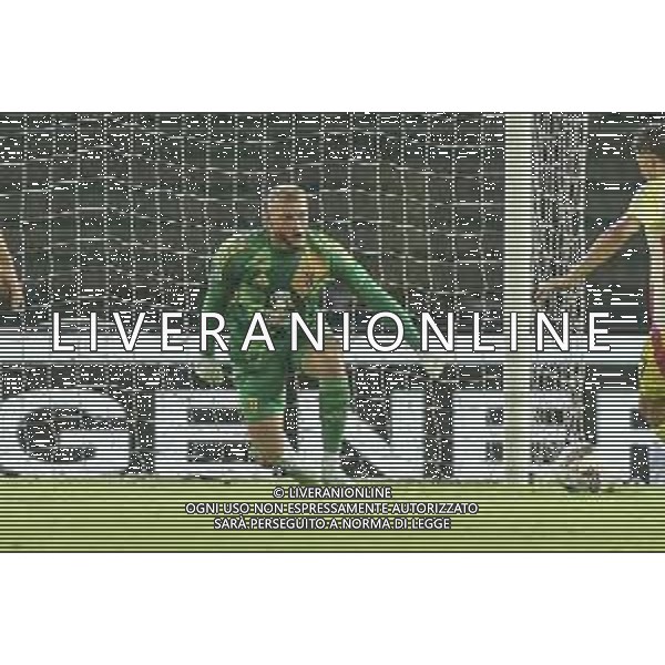 Michele Di Gregorio of Juventus FC vduring Hellas Verona FC vs Juventus FC, 2° Serie A Enilive 2024-25 game at Marcantonio Bentegodi Stadium in Verona (VR), Italy, on August 26, 2024. (Photo by Davide Casentini)/AGENZIA ALDO LIVERANI SAS