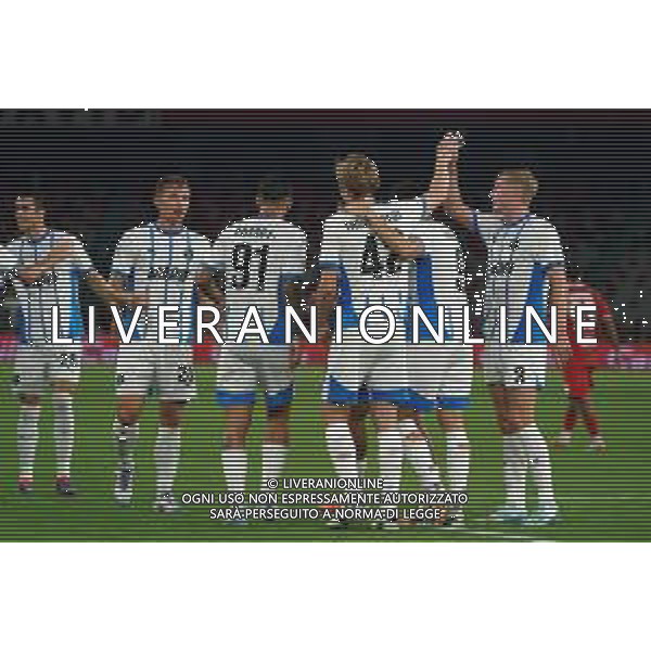 TVEM August 27, 2024 Bari, Italy - SSC Bari vs US Sassuolo - Italian soccer serie B 2024/25 - San Nicola Stadium. In the pic: Kristian Thorstvedt of US Sassuolo celebrates after scoring a goal with teammates ©Emanuele Mastrodonato/AGENZIA ALDO LIVERANI SAS