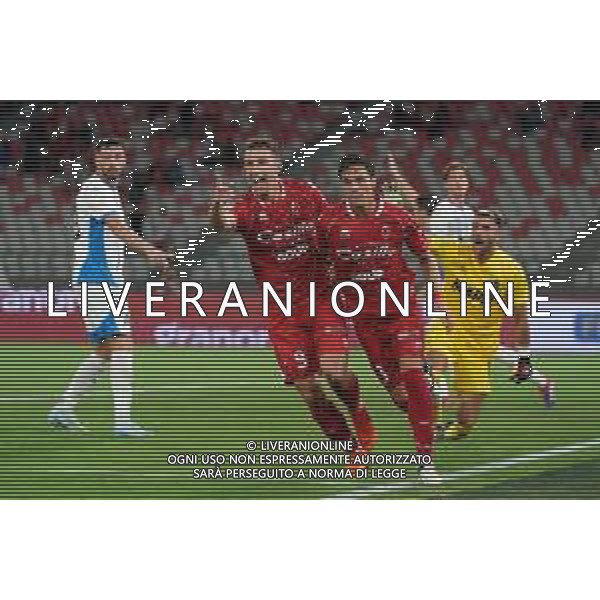 TVEM August 27, 2024 Bari, Italy - SSC Bari vs US Sassuolo - Italian soccer serie B 2024/25 - San Nicola Stadium. In the pic: Valerio Mantovani of SSC Bari celebrates after scoring a goal that was after disallowed ©Emanuele Mastrodonato/AGENZIA ALDO LIVERANI SAS
