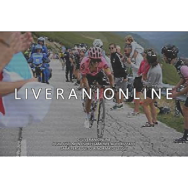 30-08-2024 Vuelta A Espana; Tappa 13 Lugo - Puerto De Ancares; 2024, Ef Education - Easypost; Carapaz Antonio, Richard Antonio; Puerto De Ancares; ©SIROTTI / AGENZIA ALDO LIVERANI SAS
