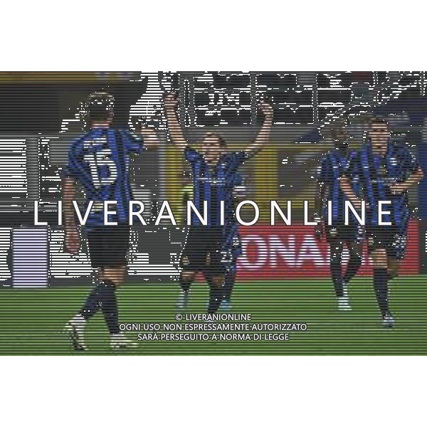 Inter vs Atalanta nella foto Nicolo\' Barella (Inter) esultanza dopo il gol del 2 a 0 Milano 30-08-2024 Stadio Giuseppe Meazza - San Siro Campionato Serie A Enilive - 3a giornata foto Roberto Garavaglia/Agenzia Aldo Liverani sas