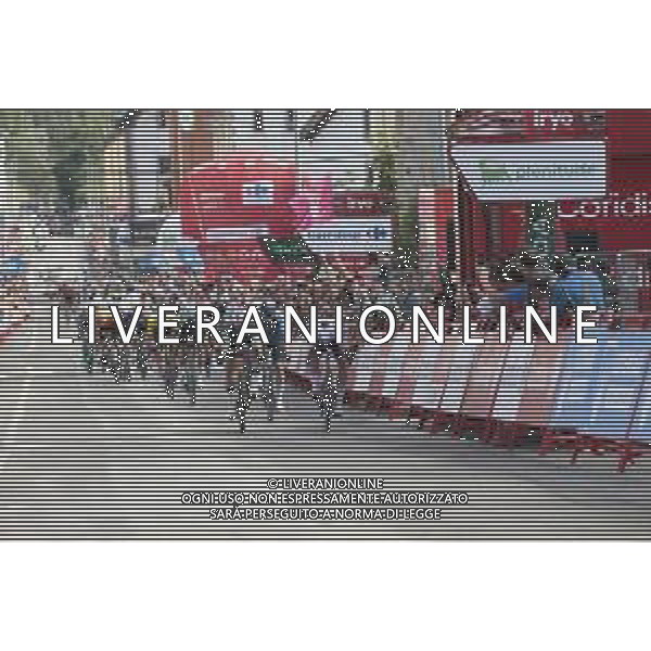 31-08-2024 Vuelta A Espana; Tappa 14 Villafranca Del Bierzo - Villablino; 2024, Alpecin - Deceuninck; 2024, Visma - Lease A Bike; Groves, Kaden; Van Aert, Wout; Villablino; ©SIROTTI/ AGENZIA ALDO LIVERANI SAS