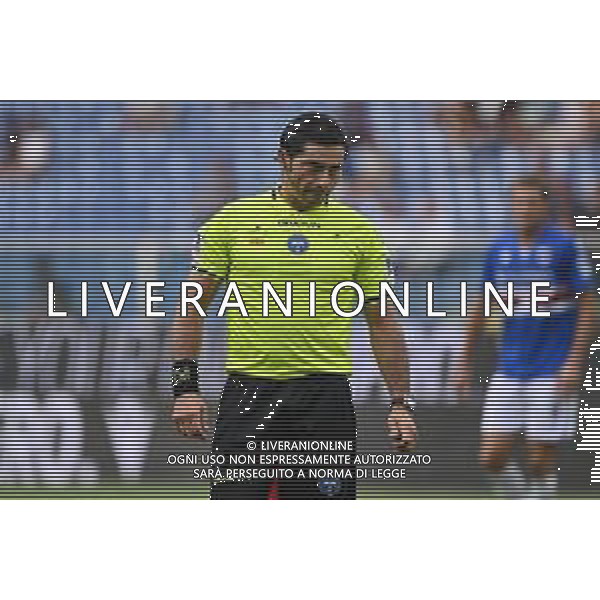 TVRG Sampdoria vs Bari nella foto l\'arbitro Fabio Maresca di Napoli Genova 31-08-2024 Stadio Luigi Ferraris - Marassi Campionato Serie BKT - 4a giornata foto Roberto Garavaglia/Agenzia Aldo Liverani sas
