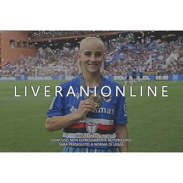 TVRG Sampdoria vs Bari nella foto Alice D\'Amato medaglia d\'oro nella ginnastica artistica alle Olimpiadi di Parigi 2024 premiata prima della gara Genova 31-08-2024 Stadio Luigi Ferraris - Marassi Campionato Serie BKT - 4a giornata foto Roberto Garavaglia/Agenzia Aldo Liverani sas