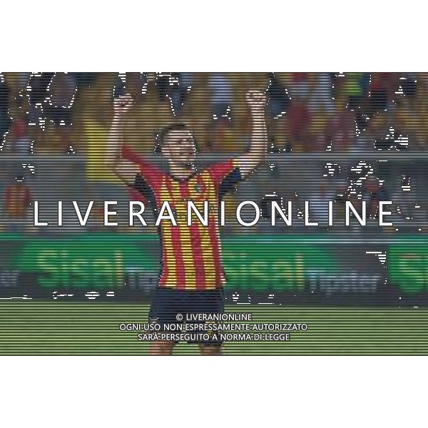 TVEM August 31, 2024 Lecce, Italy - US Lecce vs Cagliari - Italian soccer serie A 2024/25 - Via Del Mare Stadium. In the pic: Ylber Ramadani of US Lecce celebrates the victory ©Emmanuele Matrodonato/ AGENZIA ALDO LIVERANI SAS