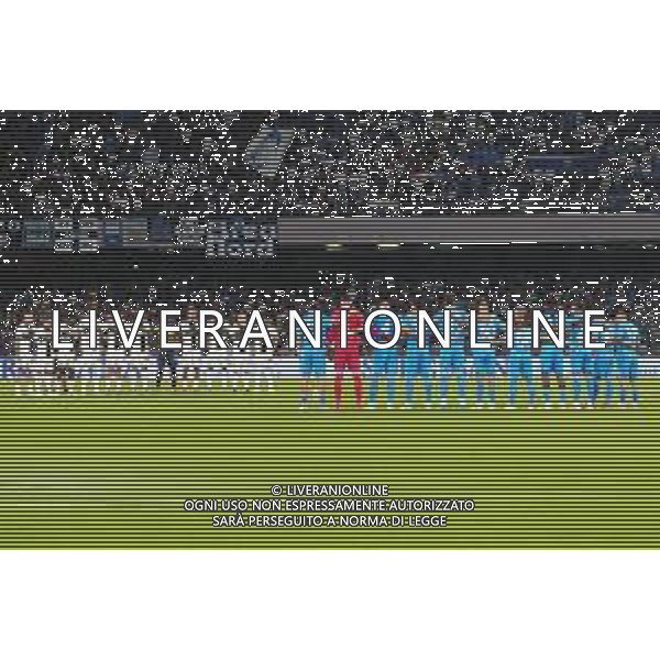 Napoli, Parma Campionato Calcio Serie A 31.08.2024 nella foto: minuto di silenzio Foto Mosca, Ag.Liverani/ AGENZIA ALDO LIVERANI SAS