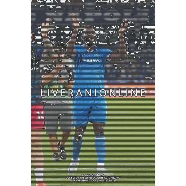 Napoli, Parma Campionato Calcio Serie A 31.08.2024 nella foto: esultanza fine gara Romelu Lukaku Foto Mosca, Ag.Liverani/ AGENZIA ALDO LIVERANI SAS