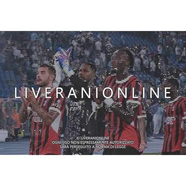 Serie A EniLive 2024-2025 Stadio Olimpico di Roma Nella foto: Tammy Abraham e Theo Hernandez -LAZIO vs MILAN Campionato Serie A Enilive 3a giornata 31-08-2024 ©Andrea Rosito / AGENZIA ALDO LIVERANI SAS
