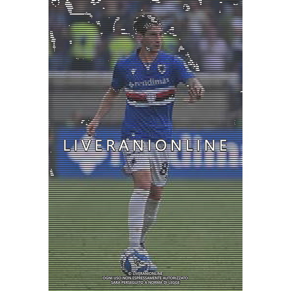 TVRG Sampdoria vs Bari nella foto Leonardo Benedetti (Sampdoria) Genova 31-08-2024 Stadio Luigi Ferraris - Marassi Campionato Serie BKT - 4a giornata foto Roberto Garavaglia/Agenzia Aldo Liverani sas