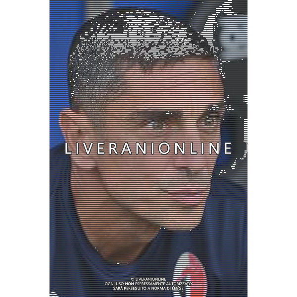 TVRG Sampdoria vs Bari nella foto Moreno Longo allenatore Bari Genova 31-08-2024 Stadio Luigi Ferraris - Marassi Campionato Serie BKT - 4a giornata foto Roberto Garavaglia/Agenzia Aldo Liverani sas