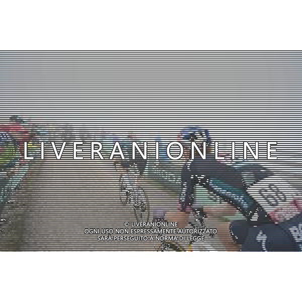 01-09-2024 Vuelta A Espana; Tappa 15 Infiesto - Cuitu Negru; 2024, Kern - Pharma; 2024, Red Bull - Bora - Hansgrohe; Castrillo Zapater, Pablo; Vlasov, Aleksandr; Cuitu Negru; ©SANNA/ AGENZIA ALDO LIVERANI SAS