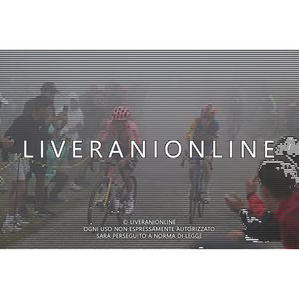 01-09-2024 Vuelta A Espana; Tappa 15 Infiesto - Cuitu Negru; 2024, Ef Education - Easypost; 2024, Lidl - Trek; Carapaz Antonio, Richard Antonio; Skjelmose Jensen, Mattias; Cuitu Negru; ©SANNA/ AGENZIA ALDO LIVERANI SAS