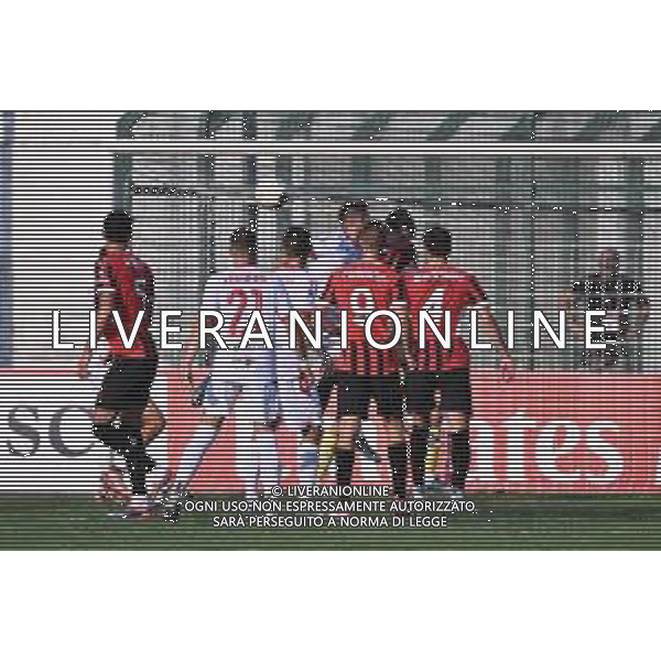 TVRG Milan Futuro vs Carpi nella foto Davide Zagnoni (Carpi) segna il gol dell\'1 a 0 Busto Arsizio (VA) 01-09-2024 Stadio Carlo Speroni Campionato Serie C girone B - 2a giornata foto Roberto Garavaglia/Agenzia Aldo Liverani sas