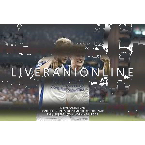 Casper Tengstedt of Hellas Verona FC celebrates after scoring during Genoa CFC vs Hellas Verona FC, 3° Serie A Enilive 2024-25 game at G. Ferraris Stadium in Genova (GE), Italy, on September 01, 2024. (Photo by Davide Casentini) ©CASENTINI/ AGENZIA ALDO LIVERANI SAS