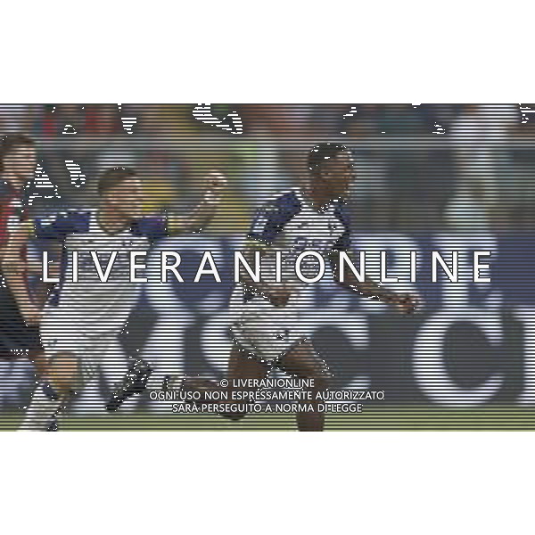 Jackson Tchatchoua of Hellas Verona FC celebrates after scoring during Genoa CFC vs Hellas Verona FC, 3° Serie A Enilive 2024-25 game at G. Ferraris Stadium in Genova (GE), Italy, on September 01, 2024. (Photo by Davide Casentini) ©CASENTINI/ AGENZIA ALDO LIVERANI SAS
