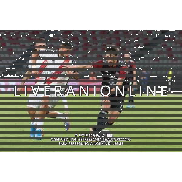 TVEM September 3, 2024 Bari, Italy - Team Altamura vs Foggia Calcio - Italian soccer serie C 2024/25 - San Nicola Stadium. In the pic: Marco Zunno of Foggia in action against Nicola Dipinto of Team Altamura foto mastrodonato emanuele-ag aldo liverani sas ©Emanuele Mastrodonato / AGENZIA ALDO LIVERANI SAS