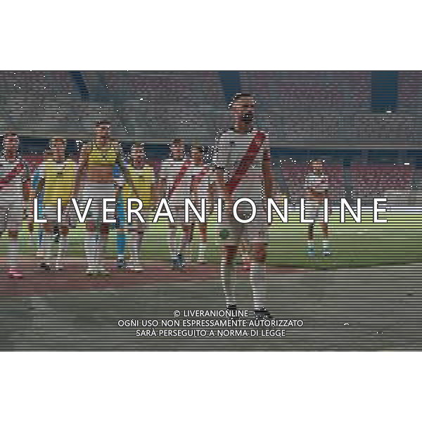 TVEM September 3, 2024 Bari, Italy - Team Altamura vs Foggia Calcio - Italian soccer serie C 2024/25 - San Nicola Stadium. In the pic: Guillaume Gigliotti of Team Altamura listen to the fans ©Emanuele Mastrodonato / AGENZIA ALDO LIVERANI SAS