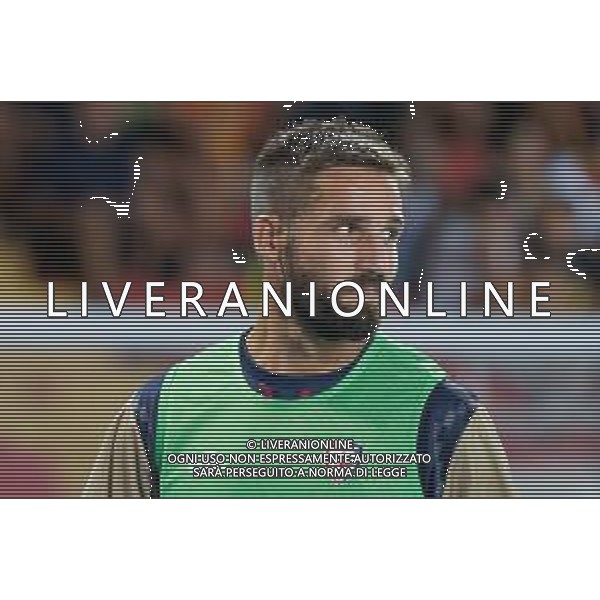 TVEM August 31, 2024 Lecce, Italy - US Lecce vs Cagliari - Italian soccer serie A 2024/25 - Via Del Mare Stadium. In the pic: Leonardo Pavoletti of Cagliari ©Emanuele Mastrodonato / AGENZIA ALDO LIVERANI SAS