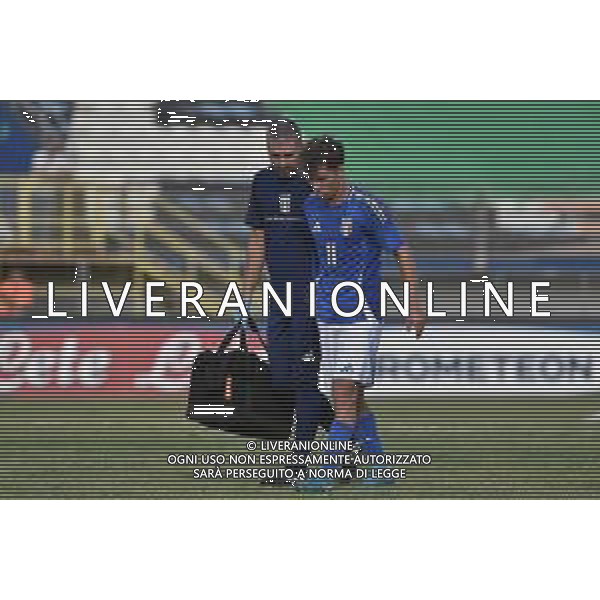 Italia U21 vs San Marino U21 - Turno di qualificazione - 13 Giornata - Stadio D.Francioni - Latina 05-09-2024 nella foto Infortunio Baldanzi FOTO FEDERICO GAETANO-AG ALDO LIVERANI SAS