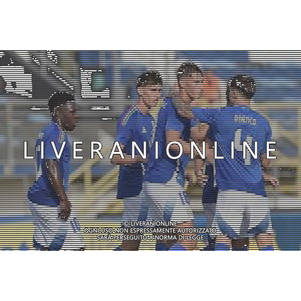 Italia U21 vs San Marino U21 - Turno di qualificazione - 13 Giornata - Stadio D.Francioni - Latina 05-09-2024 nella foto Esultanza Italia FOTO FEDERICO GAETANO-AG ALDO LIVERANI SAS