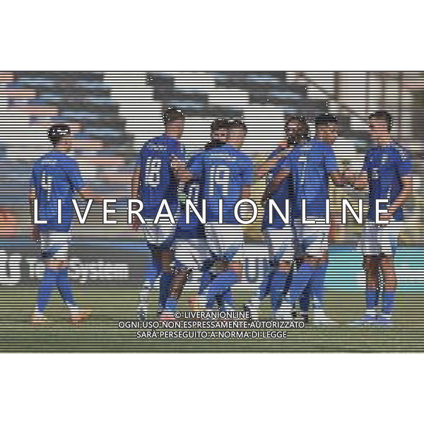 Italia U21 vs San Marino U21 - Turno di qualificazione - 13 Giornata - Stadio D.Francioni - Latina 05-09-2024 nella foto Esultanza Italia FOTO FEDERICO GAETANO-AG ALDO LIVERANI SAS