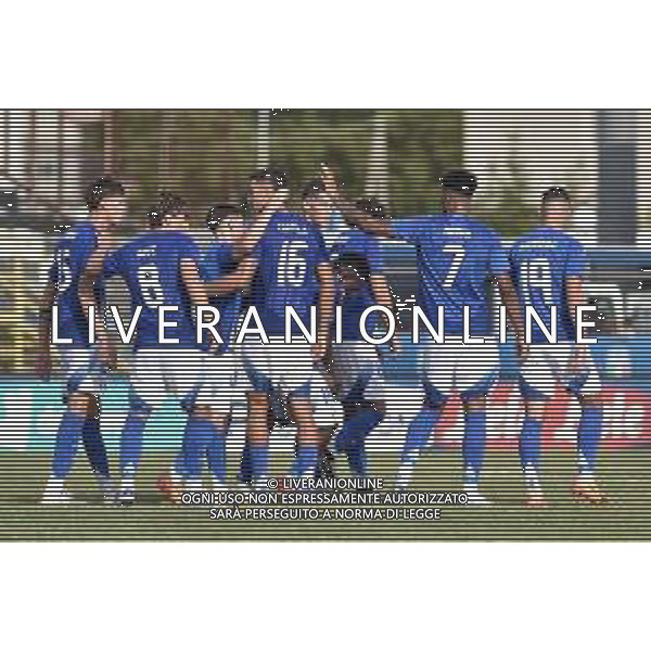 Italia U21 vs San Marino U21 - Turno di qualificazione - 13 Giornata - Stadio D.Francioni - Latina 05-09-2024 nella foto Esultanza Italia FOTO FEDERICO GAETANO-AG ALDO LIVERANI SAS