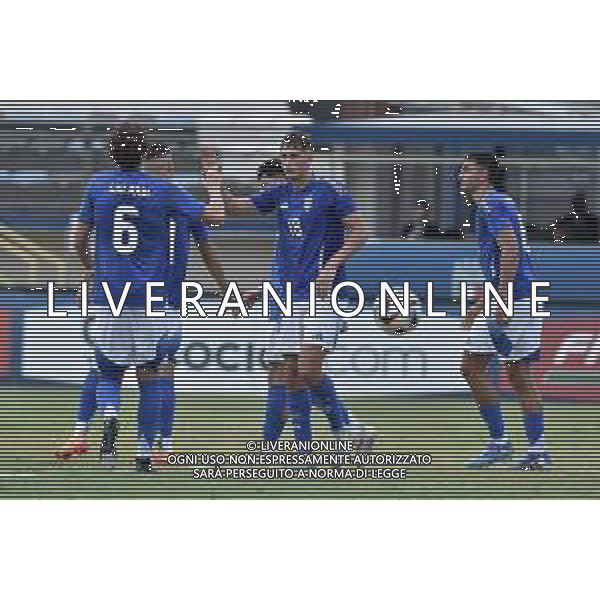 Italia U21 vs San Marino U21 - Turno di qualificazione - 13 Giornata - Stadio D.Francioni - Latina 05-09-2024 nella foto Esultanza Italia terzo gol FOTO FEDERICO GAETANO-AG ALDO LIVERANI SAS