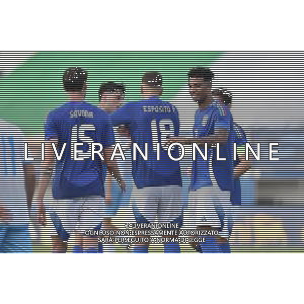 Italia U21 vs San Marino U21 - Turno di qualificazione - 13 Giornata - Stadio D.Francioni - Latina 05-09-2024 nella foto Esultanza Italia FOTO FEDERICO GAETANO-AG ALDO LIVERANI SAS