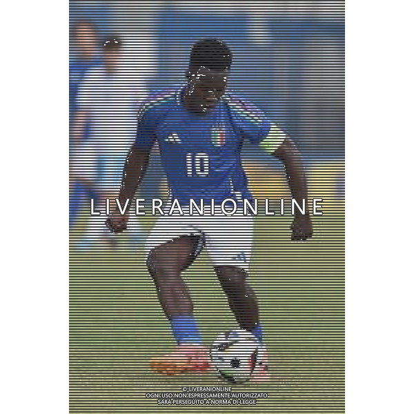 Italia U21 vs San Marino U21 - Turno di qualificazione - 13 Giornata - Stadio D.Francioni - Latina 05-09-2024 nella foto Wilfried Gnonto foto federico gaetano-ag aldo liverani sas