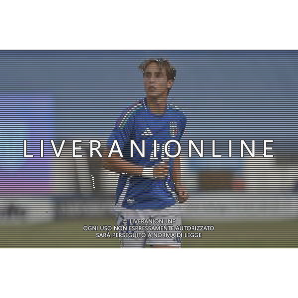 Italia U21 vs San Marino U21 - Turno di qualificazione - 13 Giornata - Stadio D.Francioni - Latina 05-09-2024 nella foto Jacopo Fazzini foto federico gaetano-ag aldo liverani sas