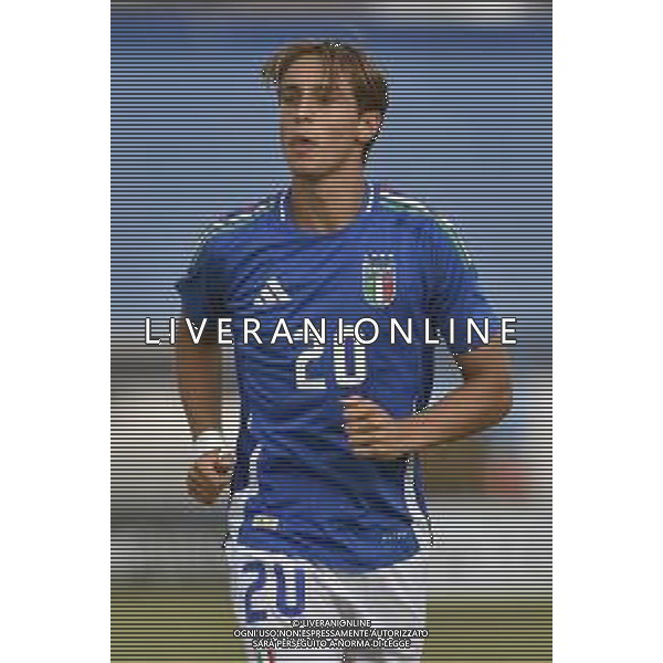 Italia U21 vs San Marino U21 - Turno di qualificazione - 13 Giornata - Stadio D.Francioni - Latina 05-09-2024 nella foto Jacopo Fazzini foto federico gaetano-ag aldo liverani sas
