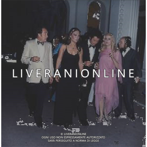 COL-RETROSPETTIVA UGO TOGNAZZI ATTORE NELLA FOTO UGO TOGNAZZI CON FRANCA BETTOIA MARCELLO MASTROIANNI CATHERINE DENEUVE E GIANMARCO FERRERI NELL\'ANNO \973 A CANNES AG ALDO LIVERANI SAS