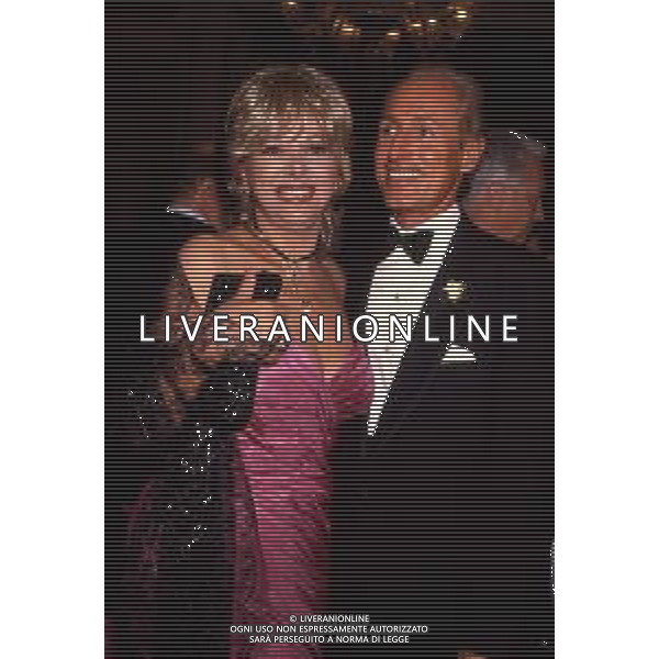 DIAP-RETROSPETTIVA SANDRA MILO ATTRICE NELLA FOTO SANDRA MILO CON RENATO BALESTRA A VENEZIA NELL\'ANNO 1989 AG ALDO LIVERANI SAS 
