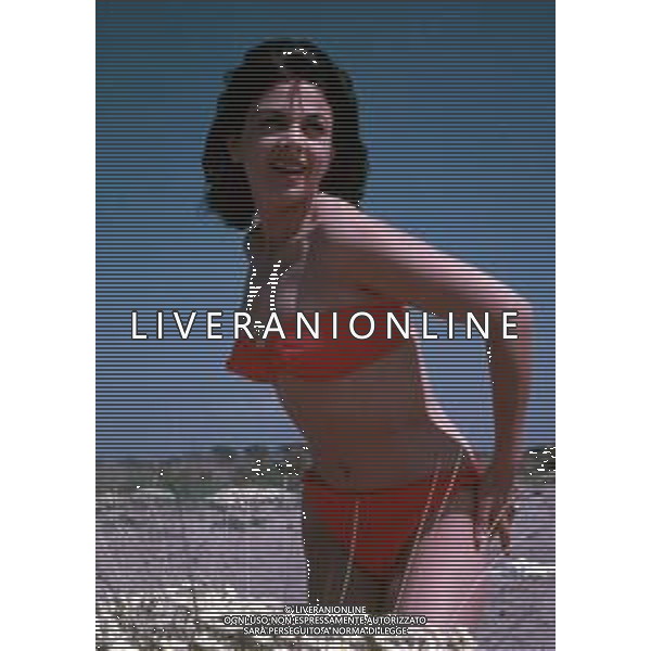 COL-RETROSPETTIVA SANDRA MILO ATTRICE NELLA FOTO SANDRA MILO AD ANZIO NELL\'ANNO 1955 ©ARCHIVIO / AGENZIA ALDO LIVERANI SAS