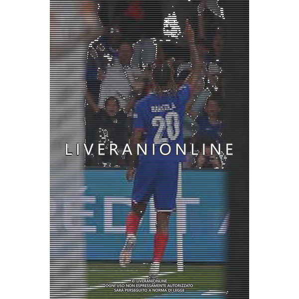 TVRG Francia vs Italia nella foto Bradley Barcola (Francia) esultanza dopo il gol dell\'1 a 0 Parigi (FRA) 06-09-2024 Stadio Parco dei Principi UEFA Nations League - Lega A Gruppo A2 - 1a giornata foto Roberto Garavaglia/Agenzia Aldo Liverani sas