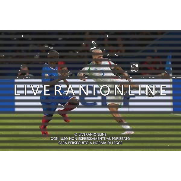 TVEM September 6, 2024 in Paris, France. France vs Italy, UEFA Nations League 2024/25 League A Group A2 match - Parc des Princes Stadium. In the pic: Federico Dimarco of Italy in action against N\'Golo Kanté of France foto e.mastrodonato-ag aldo liverani sas