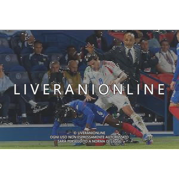 TVEM September 6, 2024 in Paris, France. France vs Italy, UEFA Nations League 2024/25 League A Group A2 match - Parc des Princes Stadium. In the pic: Manu Koné of France in action against Sandro Tonali of Italy foto e.mastrodonato-ag aldo liverani sas