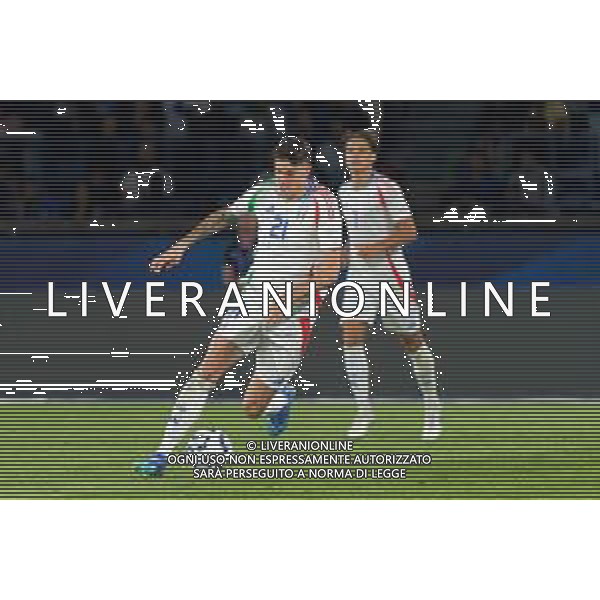 TVEM September 6, 2024 in Paris, France. France vs Italy, UEFA Nations League 2024/25 League A Group A2 match - Parc des Princes Stadium. In the pic: Alessandro Bastoni of Italy foto e.mastrodonato-ag aldo liverani sas