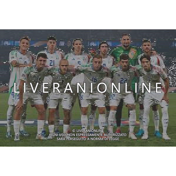 TVEM September 6, 2024 in Paris, France. France vs Italy, UEFA Nations League 2024/25 League A Group A2 match - Parc des Princes Stadium. In the pic: FORMAZIONE ITALIA - Italy team line up/AGENZIA ALDO LIVERANI SAS