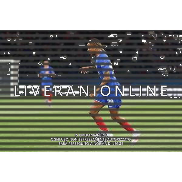 TVEM September 6, 2024 in Paris, France. France vs Italy, UEFA Nations League 2024/25 League A Group A2 match - Parc des Princes Stadium. In the pic: Bradley Barcola of France/AGENZIA ALDO LIVERANI SAS