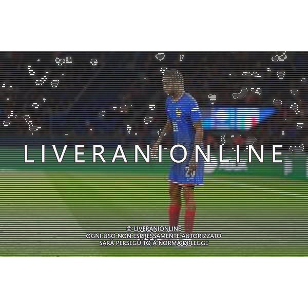 TVEM September 6, 2024 in Paris, France. France vs Italy, UEFA Nations League 2024/25 League A Group A2 match - Parc des Princes Stadium. In the pic: Bradley Barcola of France/AGENZIA ALDO LIVERANI SAS