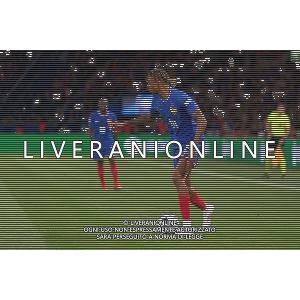 TVEM September 6, 2024 in Paris, France. France vs Italy, UEFA Nations League 2024/25 League A Group A2 match - Parc des Princes Stadium. In the pic: Bradley Barcola of France/AGENZIA ALDO LIVERANI SAS