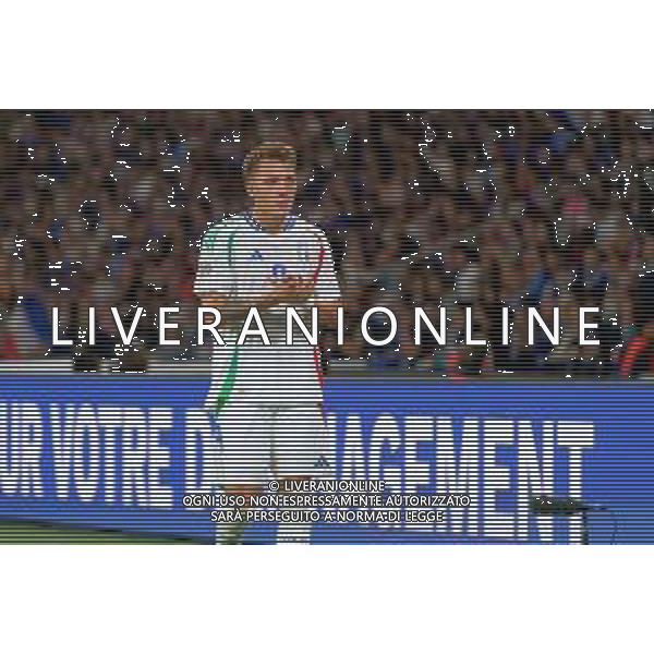 TVEM September 6, 2024 in Paris, France. France vs Italy, UEFA Nations League 2024/25 League A Group A2 match - Parc des Princes Stadium. In the pic: Mateo Retegui of Italy/AGENZIA ALDO LIVERANI SAS