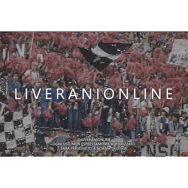 DIAP-RETROSPETTIVA TIFOSI JUVENTUS CALCIO NELLA FOTO I TIFOSI DELLA JUVENTUS FESTEGGIANO IL 19 SCUDETTO NELLA PARTITA JUVENTUS-FIORENTINA NELL\'ANNO 1981 FOTO ENRICO LIVERANI-AG ALDO LIVERANI SAS 